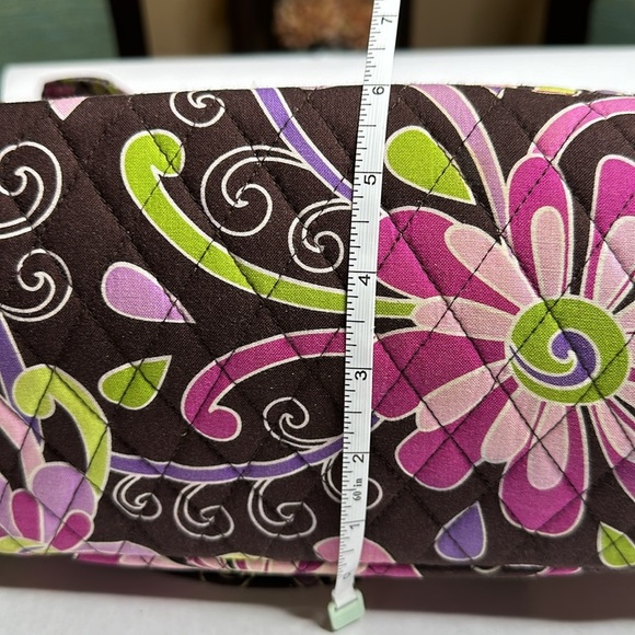 Large Vera Bradley brown and pink tote 💞 - Picture 8 of 11